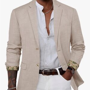 Grace Karin Light Tan Blazer for Men